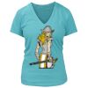 Women's Premium Deep V-Neck T-Shirt Thumbnail