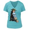 Women's Premium Deep V-Neck T-Shirt Thumbnail
