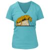 Women's Premium Deep V-Neck T-Shirt Thumbnail