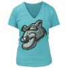 Women's Premium Deep V-Neck T-Shirt Thumbnail