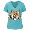 Women's Premium Deep V-Neck T-Shirt Thumbnail