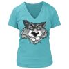 Women's Premium Deep V-Neck T-Shirt Thumbnail