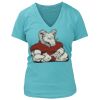 Women's Premium Deep V-Neck T-Shirt Thumbnail