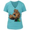 Women's Premium Deep V-Neck T-Shirt Thumbnail