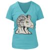 Women's Premium Deep V-Neck T-Shirt Thumbnail