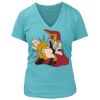 Women's Premium Deep V-Neck T-Shirt Thumbnail