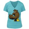 Women's Premium Deep V-Neck T-Shirt Thumbnail