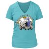Women's Premium Deep V-Neck T-Shirt Thumbnail