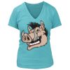 Women's Premium Deep V-Neck T-Shirt Thumbnail