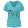 Women's Premium Deep V-Neck T-Shirt Thumbnail