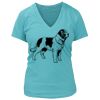 Women's Premium Deep V-Neck T-Shirt Thumbnail