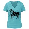 Women's Premium Deep V-Neck T-Shirt Thumbnail