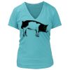 Women's Premium Deep V-Neck T-Shirt Thumbnail