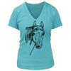 Women's Premium Deep V-Neck T-Shirt Thumbnail