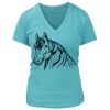 Women's Premium Deep V-Neck T-Shirt Thumbnail