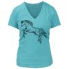 Women's Premium Deep V-Neck T-Shirt Thumbnail
