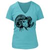Women's Premium Deep V-Neck T-Shirt Thumbnail