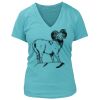 Women's Premium Deep V-Neck T-Shirt Thumbnail