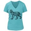 Women's Premium Deep V-Neck T-Shirt Thumbnail