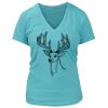 Women's Premium Deep V-Neck T-Shirt Thumbnail