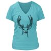 Women's Premium Deep V-Neck T-Shirt Thumbnail