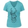 Women's Premium Deep V-Neck T-Shirt Thumbnail