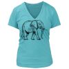 Women's Premium Deep V-Neck T-Shirt Thumbnail