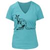 Women's Premium Deep V-Neck T-Shirt Thumbnail