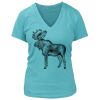 Women's Premium Deep V-Neck T-Shirt Thumbnail
