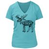 Women's Premium Deep V-Neck T-Shirt Thumbnail