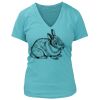 Women's Premium Deep V-Neck T-Shirt Thumbnail