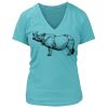 Women's Premium Deep V-Neck T-Shirt Thumbnail