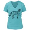 Women's Premium Deep V-Neck T-Shirt Thumbnail