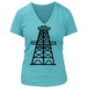 Women's Premium Deep V-Neck T-Shirt Thumbnail