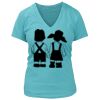 Women's Premium Deep V-Neck T-Shirt Thumbnail