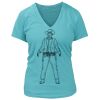 Women's Premium Deep V-Neck T-Shirt Thumbnail