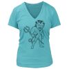 Women's Premium Deep V-Neck T-Shirt Thumbnail