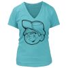 Women's Premium Deep V-Neck T-Shirt Thumbnail