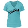 Women's Premium Deep V-Neck T-Shirt Thumbnail