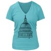 Women's Premium Deep V-Neck T-Shirt Thumbnail