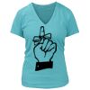 Women's Premium Deep V-Neck T-Shirt Thumbnail