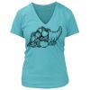 Women's Premium Deep V-Neck T-Shirt Thumbnail