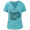 Women's Premium Deep V-Neck T-Shirt Thumbnail