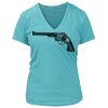 Women's Premium Deep V-Neck T-Shirt Thumbnail