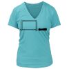 Women's Premium Deep V-Neck T-Shirt Thumbnail