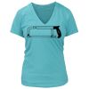 Women's Premium Deep V-Neck T-Shirt Thumbnail