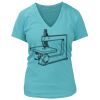 Women's Premium Deep V-Neck T-Shirt Thumbnail