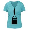 Women's Premium Deep V-Neck T-Shirt Thumbnail