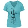 Women's Premium Deep V-Neck T-Shirt Thumbnail
