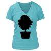 Women's Premium Deep V-Neck T-Shirt Thumbnail